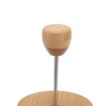 Anubhav Janni French Press Coffee Bamboo Lid Jar 800ml Fashionable High Borosilicate Stable for Home Office Worker Cover Heat Resistant Glass Beverage Container Set with Handle (Pack Of 1 Pcs) - Image 9