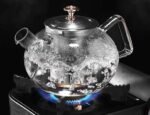 Anubhav Janni Green Tea Kettle Strainer Pot Infuser Glass Gas Stove Flame Proof Fine Mesh Stainless Steel Heatproof Maker Teapot Clear Heat Resistant Loose Leaf Herbal and Daily Brewing Use - Image 6