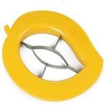 Anubhav Janni Mango Cutter Slicer Tool  Stainless Steel Chopper for Quick and Clean Slicing Manual Fruit Cutting with Ergonomic Handles Easy Seed Removal Kitchen Tool (Pack Of 1 Pcs)