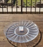 Anubhav Janni Glass Saucer 6 Inch Pcs Ribbed Plate Saucers Safe in Microwave Great for Servicing Cookies Snacks Fruits Coffee and Tea Cup Clear Dessert - Image 8