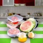 Anubhav Janni Silicon Lids Cover Stretchable Silicone Reusable Lid For Utensils Bowls Dishes Plates Jars Cans Mugs Food Flexible Microwave Safe Heat Resistant Dishwasher Safe (Pack Of 6 Pcs) - Image 3