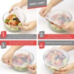 Anubhav Janni Silicon Lids Cover Stretchable Silicone Reusable Lid For Utensils Bowls Dishes Plates Jars Cans Mugs Food Flexible Microwave Safe Heat Resistant Dishwasher Safe (Pack Of 6 Pcs) - Image 5