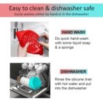 Anubhav Janni Air Fryer Silicone Pot Nonstick Round Liners Reusable Baking Tray with Ear Handles Perfect Cooking Cleanup Basket Heat Resistant Oven Insert Accessories (Pack Of 2 Pcs) - Image 5