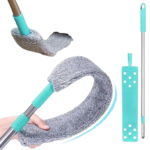 Anubhav Janni Microfiber Flexible Mop Gap Cleaning with Long Adjustable Handle Bendable Washable Duster Bed Sofa Dust Brush Home Tool Cleaner Bed Sofa Stainless Steel (Pack Of 1 Pcs)