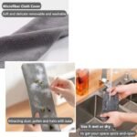 Anubhav Janni Microfiber Flexible Mop Gap Cleaning with Long Adjustable Handle Bendable Washable Duster Bed Sofa Dust Brush Home Tool Cleaner Bed Sofa Stainless Steel (Pack Of 1 Pcs) - Image 5