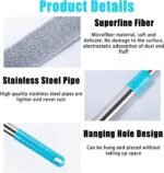 Anubhav Janni Microfiber Flexible Mop Gap Cleaning with Long Adjustable Handle Bendable Washable Duster Bed Sofa Dust Brush Home Tool Cleaner Bed Sofa Stainless Steel (Pack Of 1 Pcs) - Image 9