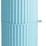 Anubhav Janni Toothpast Capsule Shape Protable Travel Storage Bottle Toothbrush Toothpaste Case Holder Portable Plastic Round Cover Multipurpose Bottle Travelling (Pack Of 2 Pcs)