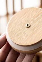 Anubhav Janni Storage Jar With Lid And Tray 650ml Glass Airtight Transparent Kitchen Container for Tea Coffee Sugar Dry Fruits Spices Leak Proof Moisture Resistant Bamboo Lids (Pack Of 3pcs) - Image 6