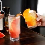 Anubhav Janni Lining Juice Glass 320ml Ribbed Water Glasses Cocktails Dishwasher Safe Whiskey Bar Accessories for Home Premium Transparent Medium Size Tumbler Drinking (Pack Of 6 Pcs) - Image 2