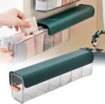 Anubhav Janni Wall Mounted Socks Storage Box (6 Cell) Box Space Saving Organized for and Small Items Inners organizer wardrobe Undergarments Drawer Divider Mount Boxes  (Pack Of 1 Pcs) - Image 2