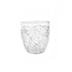 Anubhav Janni Juice Glass 210ml Elegant Textured Glass Tumbler Diamond Pattern Crystal Clear Highball Glass for Juice Water and Mocktails (Pack Of 6 Pcs)