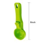 Anubhav Janni Plastic Ice Cream Scoop Durable with Comfortable Grip Non Stick Ball Spoon for Hard Frozen Desserts Easy to Use Clean Kitchen Tool Two Pcs Combo Smooth Sturdy (Pack of 1 Pcs) - Image 3