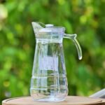Anubhav Janni Water Jug Pitcher 1.8 Ltr Glass Jug with Plastic Lid Handle Transparent Jug for Home Restaurant Hotel Office Etc. Pitcher for Serve Water (1 Piece Checks Jug) - Image 5