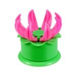 Anubhav Janni Steam Bun Dumpling Momos Maker Mould Machine Manual Steamed Stuffed Making Mold Pastry Pie Cooking Tool Sets Automatic with Easy Press Flower Design (Pack Of 1 Pcs)