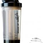 Anubhav Janni 600ml Pro Shaker Gym Bottle Ideal for Protein Gym Cycling  Bottle Shakers Protein Shak Mixing Ball Clear Black Lid Blender Holder Cup Cycling Water Stainless Steel Ball (1 Pcs)