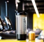 Anubhav Janni 600ml Pro Shaker Gym Bottle Ideal for Protein Gym Cycling Bottle Shakers Protein Shak Mixing Ball Clear Black Lid Blender Holder Cup Cycling Water Stainless Steel Ball (1 Pcs) - Image 4