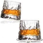 Anubhav Janni Dancing H Whisky Glass 190ml Textured Design Glasses Cocktails Juice Beverages Stylish and Durable Parties Bars Everyday Use Whiskey Clear Tumblers Home Bar (Pack Of 6pcs) - Image 4