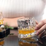 Anubhav Janni Dancing H Whisky Glass 190ml Textured Design Glasses Cocktails Juice Beverages Stylish and Durable Parties Bars Everyday Use Whiskey Clear Tumblers Home Bar (Pack Of 6pcs) - Image 6