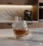 Anubhav Janni Dancing E Whisky Glass 190ml Premium Textured Design Glasses Cocktails Juice Beverages Stylish Durable Parties Bars Everyday Use Whiskey Clear Tumblers Home Bar (Pack Of 6pcs) - Image 2