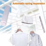 Anubhav Janni Automatic Clothes Line Flexible Cloth Drying Rope Retractable Clothesline Foldable Wall Mount Hanger Telescopic Indoor Outdoor Rack for Heavy Duty Hotels Terraces (Pack Of 1 pcs) - Image 9