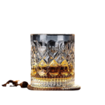 Anubhav Janni Whiskey Glass Deli 280ml Classic Glasses Barware for Scotch Bourbon Cocktail Old Fashioned Tumblers Drinking Cocktails Bar Clear Crystal (Pack Of 6 Pcs)