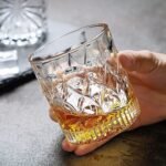 Anubhav Janni Whiskey Glass Deli 280ml Classic Glasses Barware for Scotch Bourbon Cocktail Old Fashioned Tumblers Drinking Cocktails Bar Clear Crystal (Pack Of 6 Pcs) - Image 3