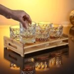Anubhav Janni Whiskey Glass Deli 280ml Classic Glasses Barware for Scotch Bourbon Cocktail Old Fashioned Tumblers Drinking Cocktails Bar Clear Crystal (Pack Of 6 Pcs) - Image 7