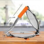 Anubhav Janni Puri Press Maker Stainless Steel New Machine for Home Kitchen Making Papad khakhra poori roti Many More Manual Hand with Handle Ideal Poori Khakhra Easy to Use Dough Puri (1 Pcs) - Image 2