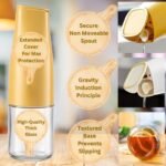 Anubhav Janni Oil Bottle Ss Clip 450ml Dispenser Glass and Vinegar with Gravity Automatic Opening Closing Drip Free Spout for Kitchen (Pack Of 1pcs) - Image 4