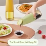 Anubhav Janni Oil Bottle Ss Clip 450ml Dispenser Glass and Vinegar with Gravity Automatic Opening Closing Drip Free Spout for Kitchen (Pack Of 1pcs) - Image 6