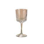Anubhav Janni Wine Glass D Soga 320 Ml Ribbed Glass Wine Goblets Clear Stemmed Water Juice Glasses for Home Parties and Dining Vertical Fluted Glassware (Pack Of 4 Pcs)