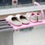 Anubhav Janni Balcony Drying Rack Towel Holder Indoor Outdoor Easy Install Folding Clothes Towels Hanging On The Door Window for Clothing Socks Shoes (Pack Of 1 Pcs) - Image 5