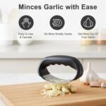 Anubhav Janni Steel Garlic Press With Handle Peeler Tool Versatile Crusher Mini Hand Chopper for Effortless Preparation Durable and Easy to Clean Kitchen Essential Stainless (Pack Of 1 Pcs) - Image 7