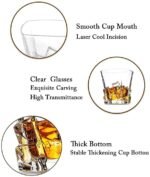Anubhav Janni Whiskey Glass 310ml Crystal Glasses Old Fashioned Tumblers Perfect for Scotch Whisky Bourbon Wine Cocktail Heavy Base Rocks Barware Mixed Drinks Juice Water and (Pack Of 6 Pcs) - Image 9
