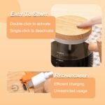 Anubhav Janni Self Stirring Glass Mug Mug Electric High Speed Mixing Cup Rechargeable Coffee with Cup for Coffee Milk Protein Powder at Home Office Glass Lid Handle Auto (Pack Of 1 Pcs) - Image 4