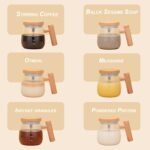 Anubhav Janni Self Stirring Glass Mug Mug Electric High Speed Mixing Cup Rechargeable Coffee with Cup for Coffee Milk Protein Powder at Home Office Glass Lid Handle Auto (Pack Of 1 Pcs) - Image 5