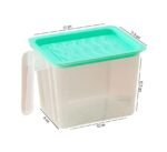 Anubhav Janni Refrigerator Storage Boxes Fridge Organizer with Handle Airtight Lid Removable Drain Basket Fruits Keep Fresh Jars Stackable Lids and Handles Vegetables Pantry (Pack Of Pcs) - Image 7