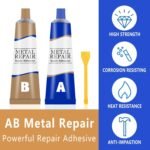 Anubhav Janni Metal Repair Glue Paste Set Permanent for Plastic Wood Caster Ab Group Double Tube Industrial Heat Resistance Cold Weld Paste Magic Mending Adhesive Gel (Pack Of 1 Pcs) - Image 4