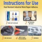 Anubhav Janni Metal Repair Glue Paste Set Permanent for Plastic Wood Caster Ab Group Double Tube Industrial Heat Resistance Cold Weld Paste Magic Mending Adhesive Gel (Pack Of 1 Pcs) - Image 5