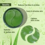 Anubhav Janni Green Eye Patches Hydra Anti Wrinkle Serum Patch Treats Dark Circle  Fine Lines Wrinkles Enriched With Collagen Aloe Vera Extract Shad 60 Pcs Patch for Puffy Eyes (Pack Of Pcs) - Image 6