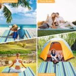Anubhav Janni Picnic Blanket Beach Blankets Inch Sandproof Mat Waterproof Quick Drying Outdoor Travel Camping Park Lawn Extra Foldable and Portable Multi Purpose (Pack Of 1 Pcs) - Image 6