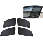 Anubhav Janni Car Side Window Curtains Swift Sun Shade for Maruti Suzuki Half Cut Front Window Black (4 Pcs)