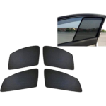 Anubhav Janni Car Side Window Curtains Swift Sun Shade for Maruti Suzuki Half Cut Front Window Black (4 Pcs)