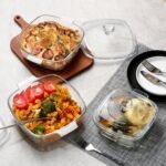Anubhav Janni Caserolle Square 1.6 Ltr Glass Casserole Dish with Lid Oven Safe Handles Borosilicate Bowl for Cooking Baking Serving Mixing Storing Microwave Kitchen Dining Food (Pack Of 1 Pcs) - Image 6