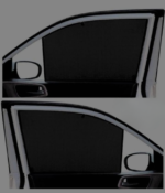 Anubhav Janni Car Side Window Curtains Swift Sun Shade for Maruti Suzuki Half Cut Front Window Black (4 Pcs) - Image 2
