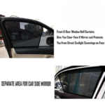 Anubhav Janni Car Side Window Curtains Swift Sun Shade for Maruti Suzuki Half Cut Front Window Black (4 Pcs) - Image 4
