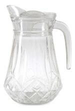 Anubhav Janni Duck Water Crystal Jug 1.5ltr Premium Pitcher for Home Kitchen Dining Ideal Hot Cold Beverages Glass with Lid Transparent Clear Sturdy jug iced Tea Juice Cocktail Mocktail