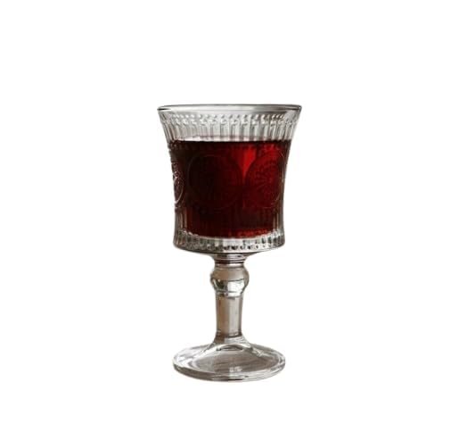 Anubhav Janni Crystal Brandy Shot Glass 55 Ml Goblet Drinking Set Embossed Pattern Stem Base Romantic Vintage Glassware Charming Cocktail Glasses Mixed Drink Bars Restaurants (Pack Of 6 Pcs) Anubhav Janni Crystal Brandy Shot Glass 55 Ml Goblet Drinking Set Embossed Pattern Stem Base Romantic Vintage Glassware Charming Cocktail Glasses Mixed Drink Bars Restaurants (Pack Of 6 Pcs) - Image 1