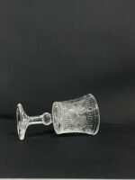 Anubhav Janni Crystal Brandy Shot Glass 55 Ml Goblet Drinking Set Embossed Pattern Stem Base Romantic Vintage Glassware Charming Cocktail Glasses Mixed Drink Bars Restaurants (Pack Of 6 Pcs) - Image 4