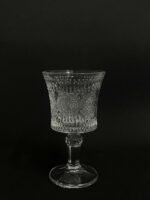 Anubhav Janni Crystal Brandy Shot Glass 55 Ml Goblet Drinking Set Embossed Pattern Stem Base Romantic Vintage Glassware Charming Cocktail Glasses Mixed Drink Bars Restaurants (Pack Of 6 Pcs) - Image 5